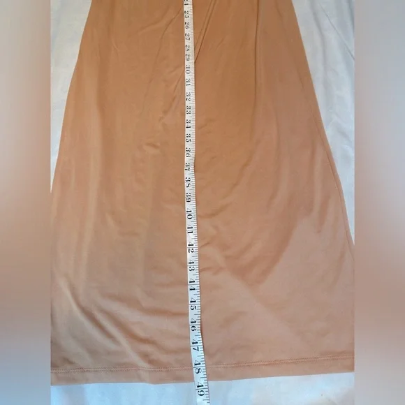 Victoria Secret Elegant Tan Maxi Slip vintage‎ size Small